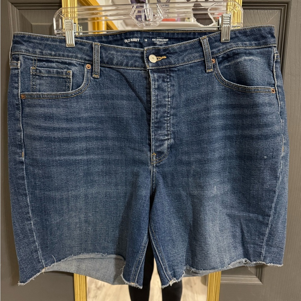 Old Navy Dark Blue High-Rise Shorts